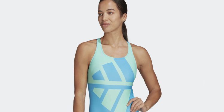 Logo Graphic Swimsuit by Adidas