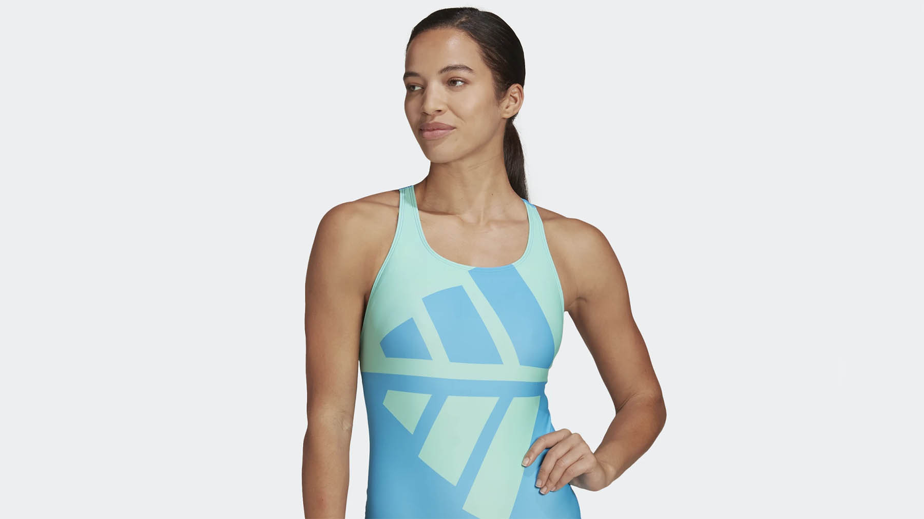 The Adidas swimsuit in 3 colors that is worn this summer in pools and ...