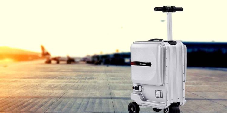 The motorized suitcase for sale on Amazon