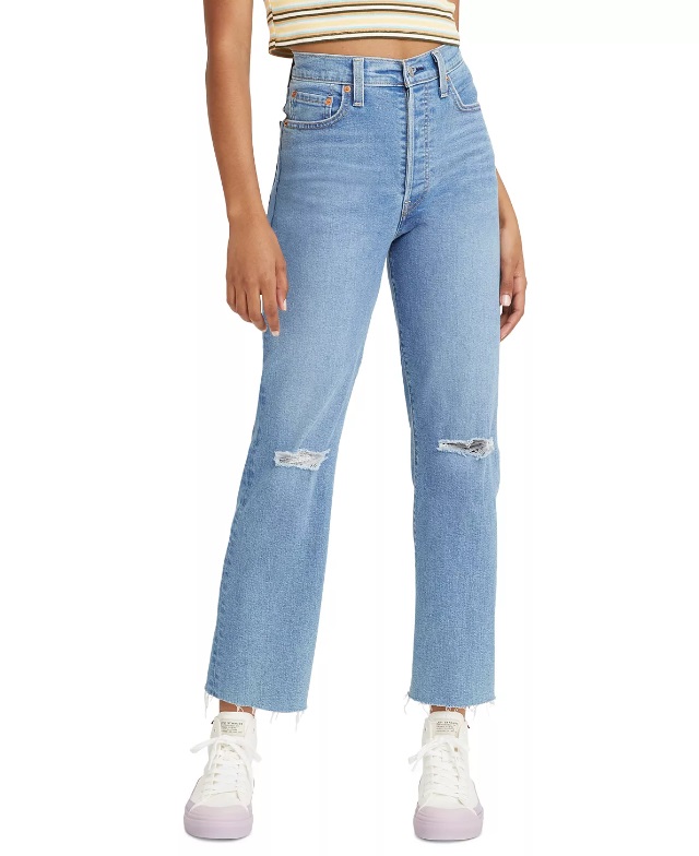 Women's Ribcage Straight Ankle Jeans