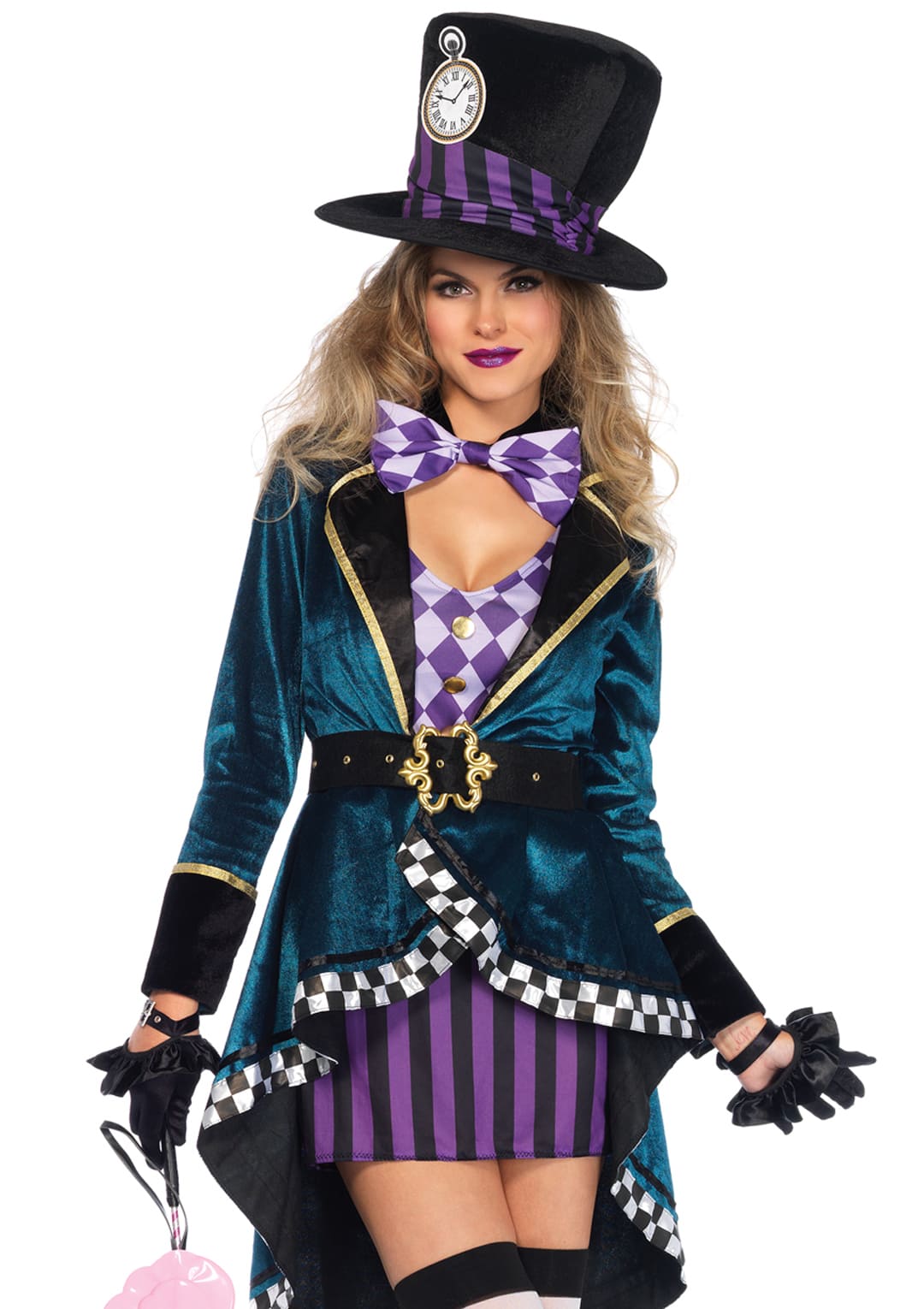 Leg Avenue Delightful Hatter Alice in Wonderland Women's Halloween Fancy-Dress Costume by Walmart
