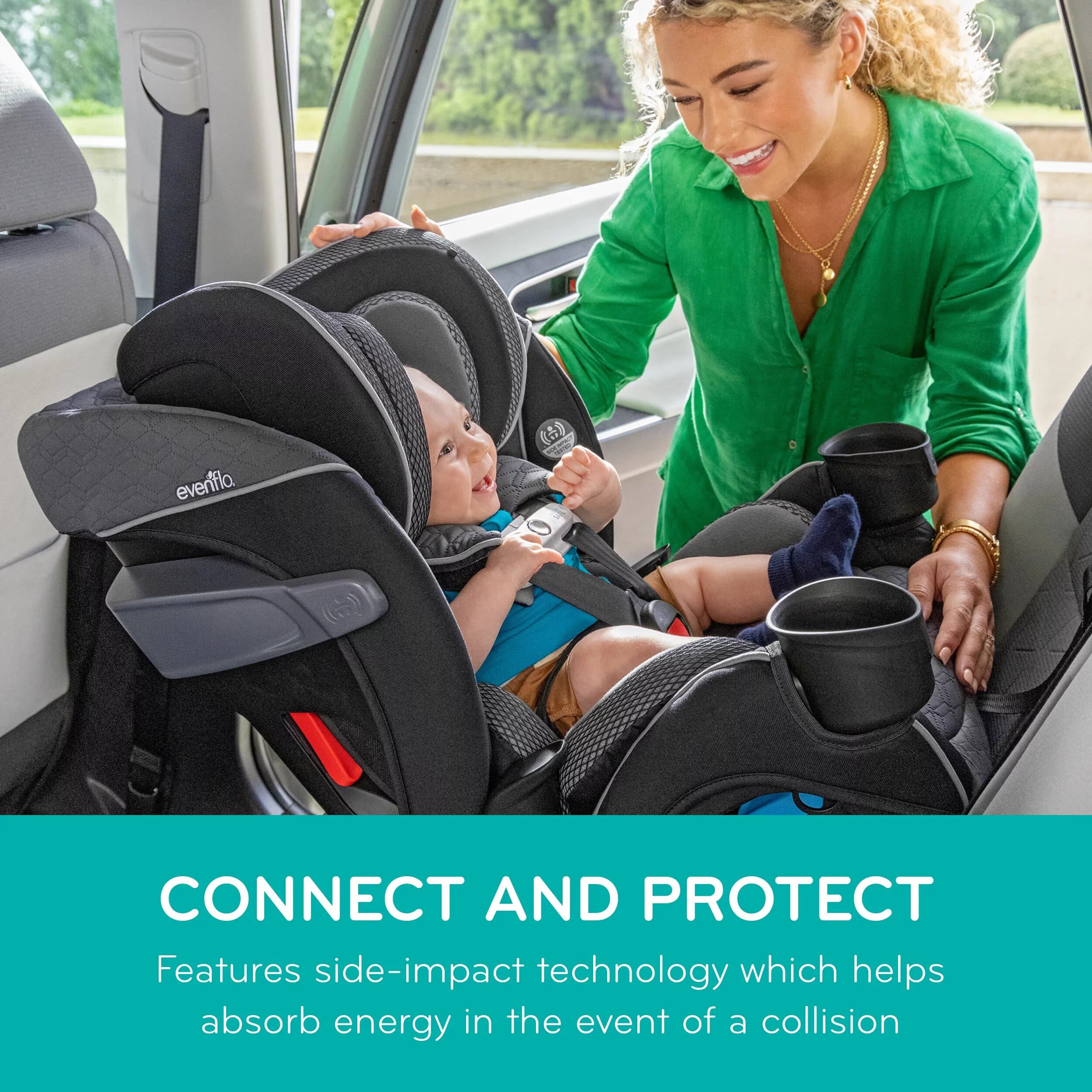 Walmart Evenflo All-In-One Convertible Car Seat 