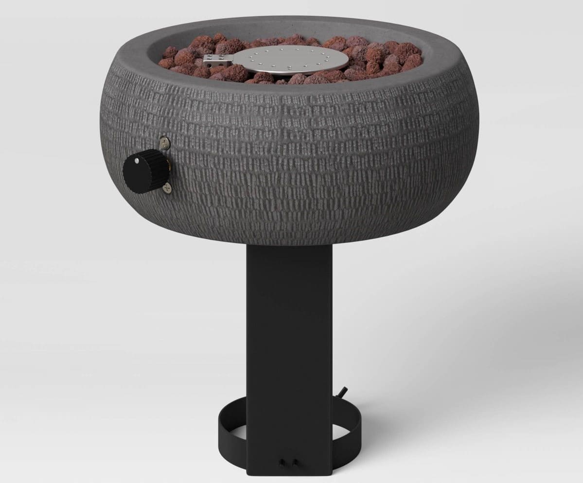 11'' Round Hammered Outdoor Tabletop Fire Pit by Target