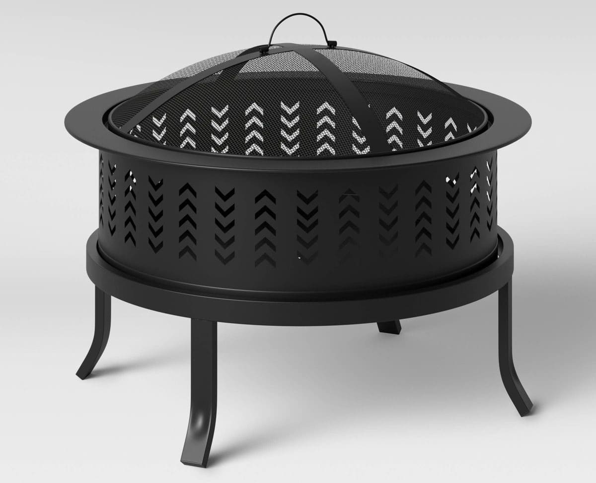 26'' Chevron Outdoor Wood Burning Fire Pit by Target