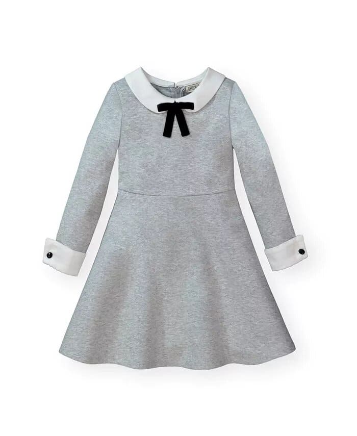Macy's Girls' French Look Ponte Dress with Bow, Infant