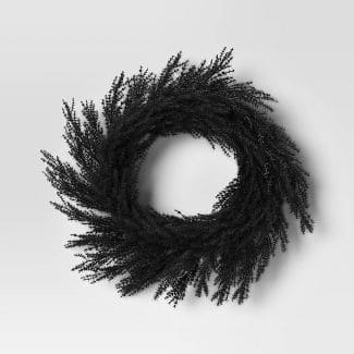 Target Black Fluffy Grass Wreath