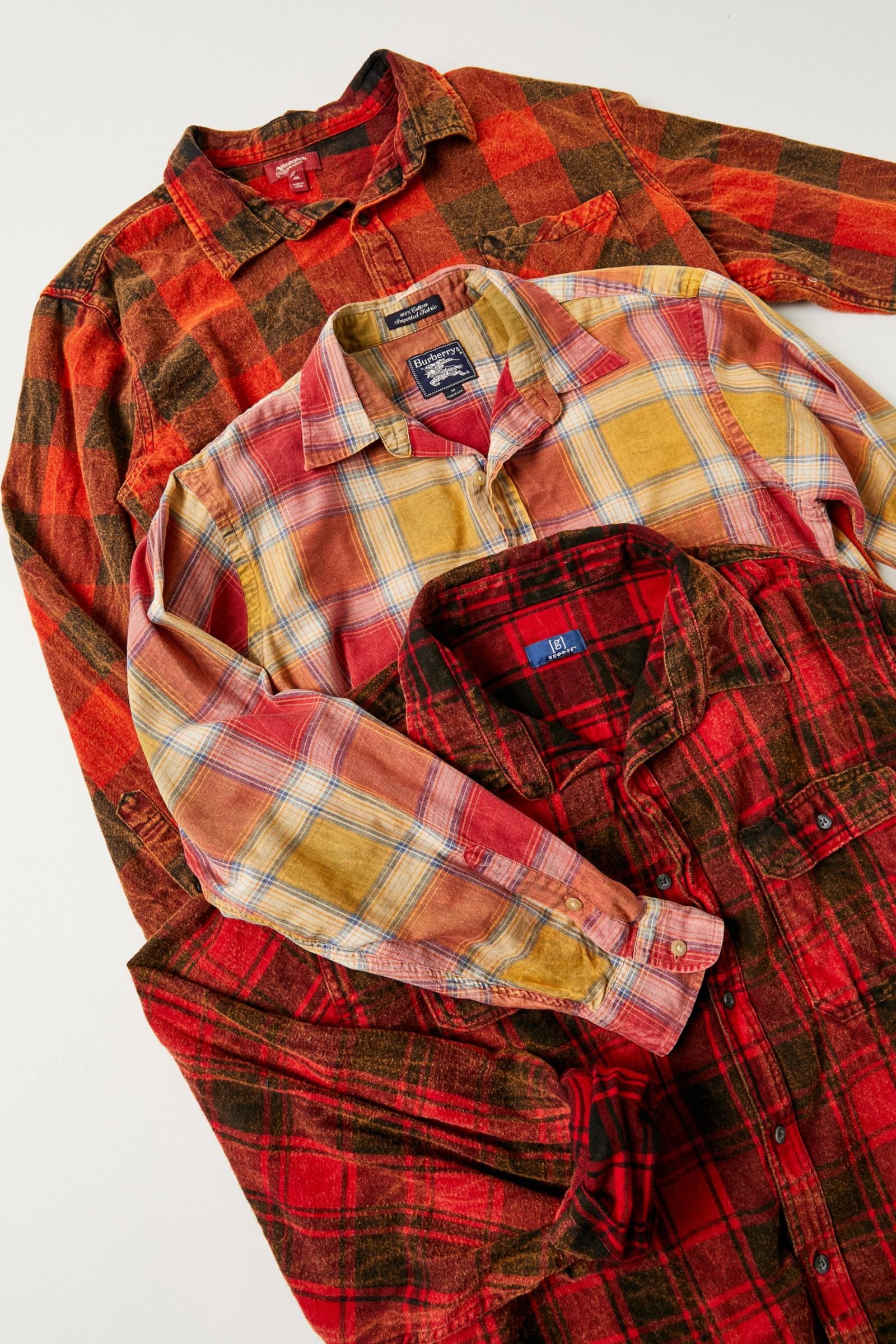 Urban Renewal Remade Acid Wash Flannel Shirt