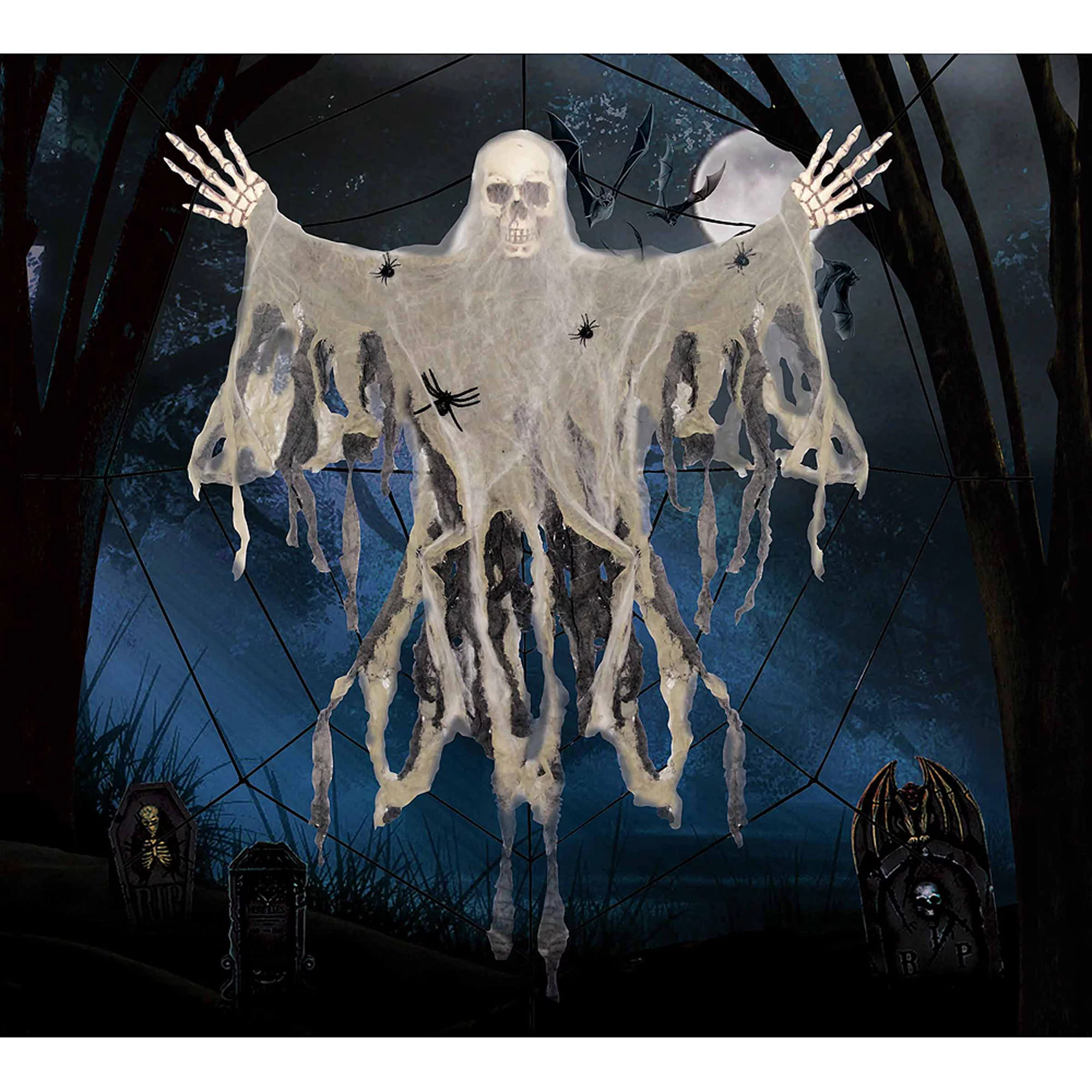 Walmart Skeleton Ghost Hanging Decoration