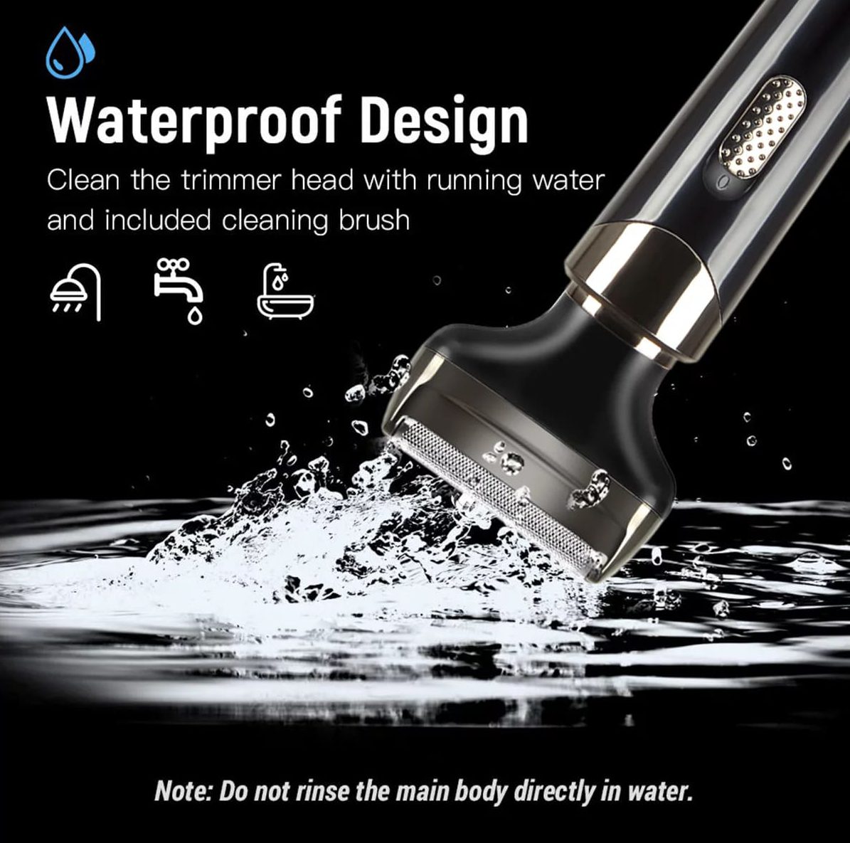 Walmart 4 in 1 Rechargeable Waterproof Razor 