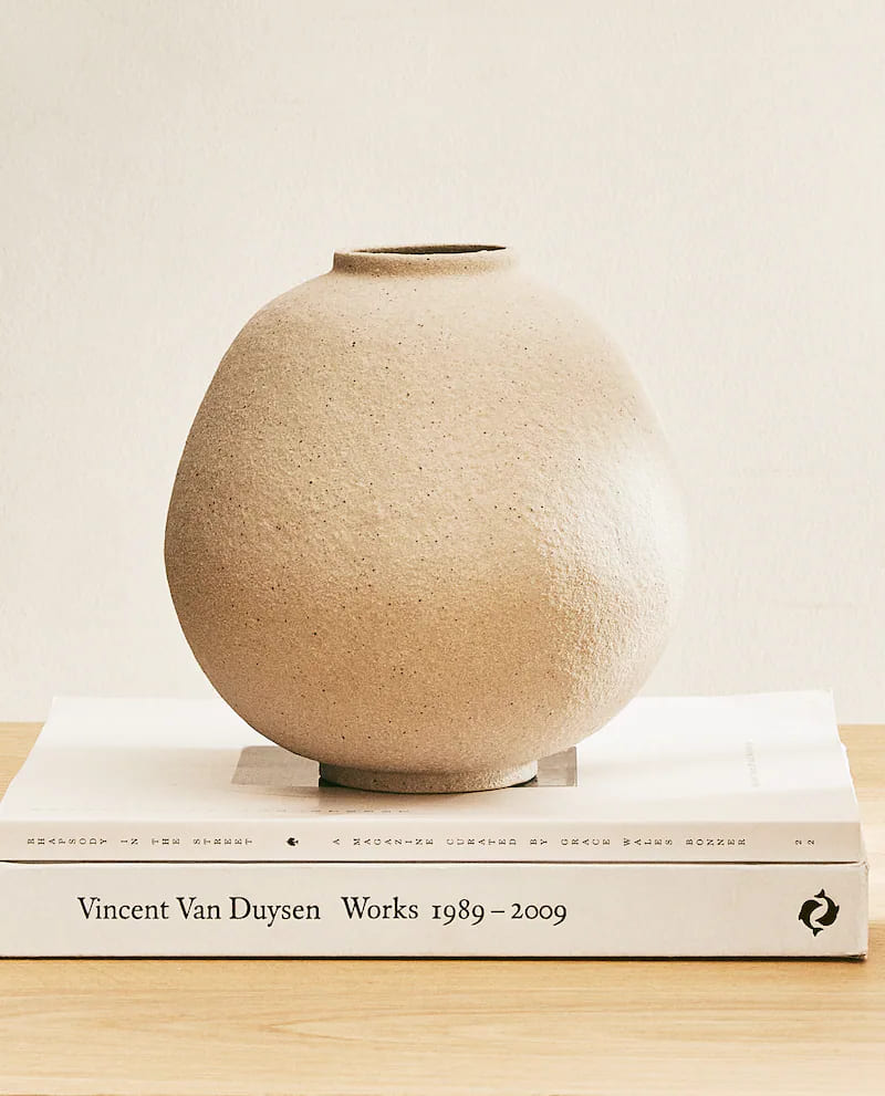 Zara Home Round ceramic vase