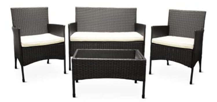 ALDI Belavi Rattan Conversation Set