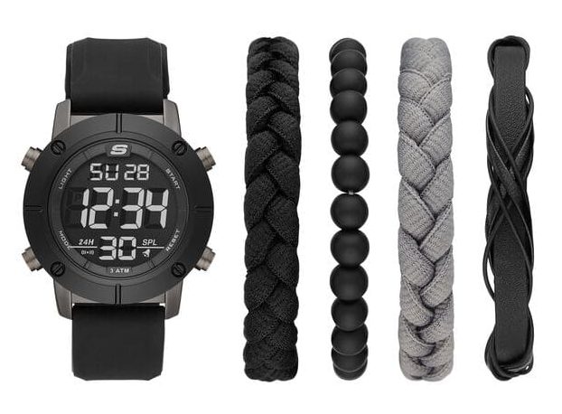 Digital Sport Strap Watch Giftset