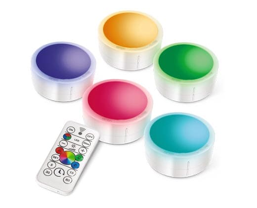 ALDI Easy Home LED Puck Lights with remote