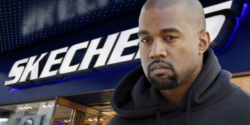 Kanye West shows up unexpectedly at Skechers