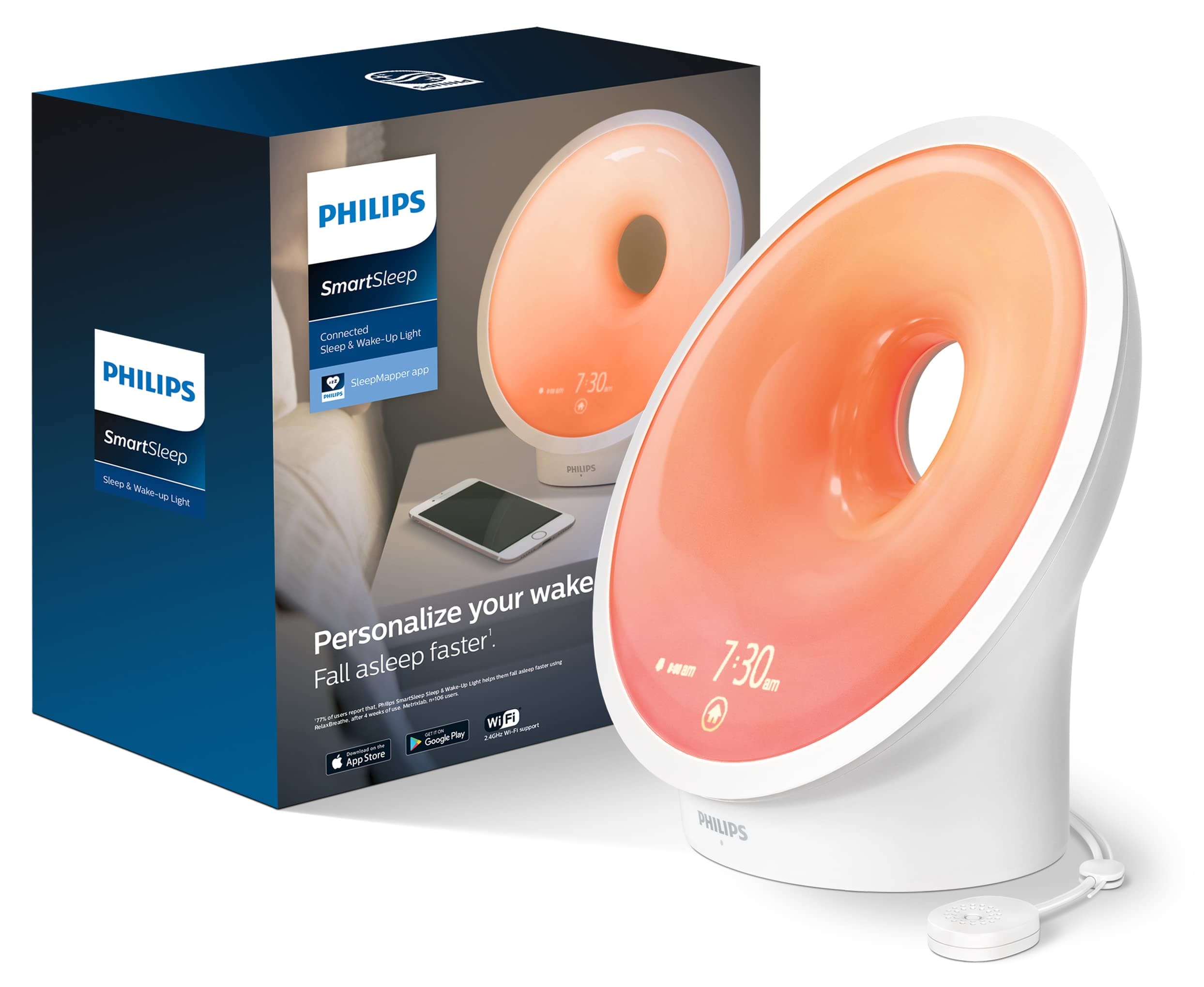 Best BuyPhilips - SmartSleep Connected Sleep and Wake-Up Light Therapy Lamp - White