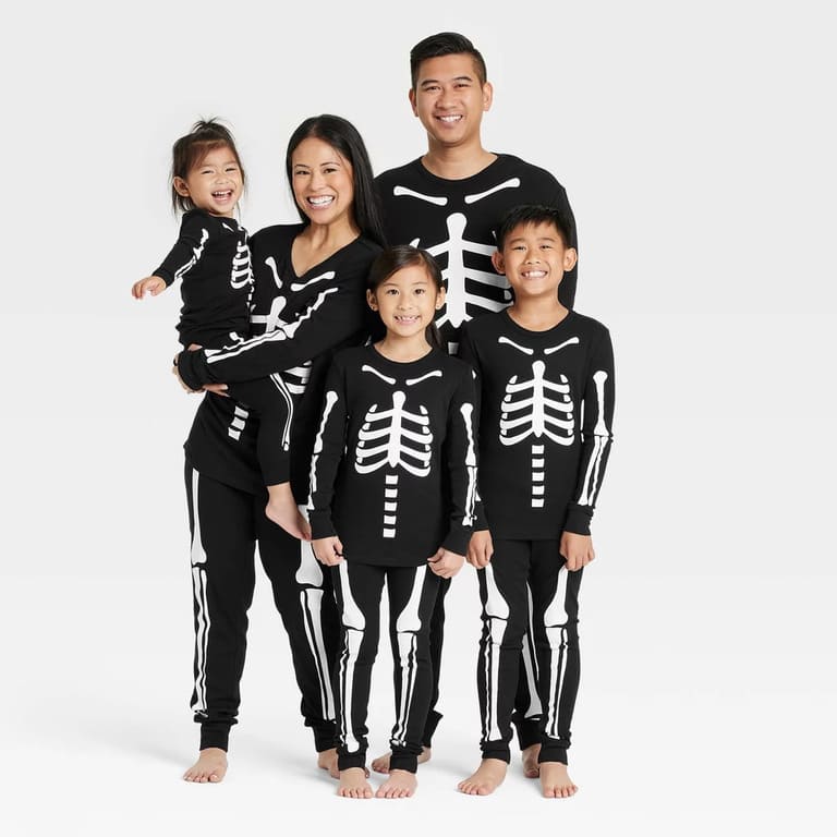 Target Halloween Skeletons Matching Family Pajama Set - Hyde & EEK! Boutique™ Black