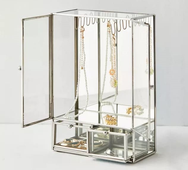 UO Collette Glass Jewelry Cabinet