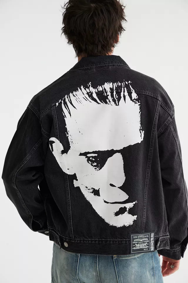 UO Levi's X Universal Monsters Denim Trucker Jacket