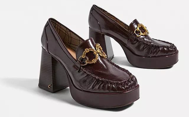 Urban Outfitters Circus NY Burgundy Susie Platform Loafer