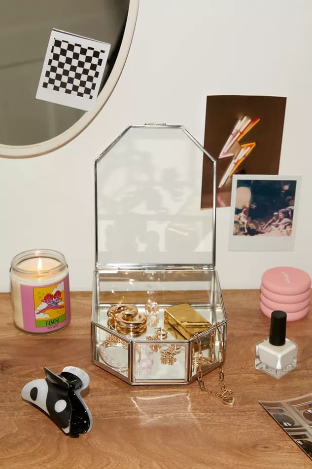 Urban Outfitters Collette Glass Jewelry Box