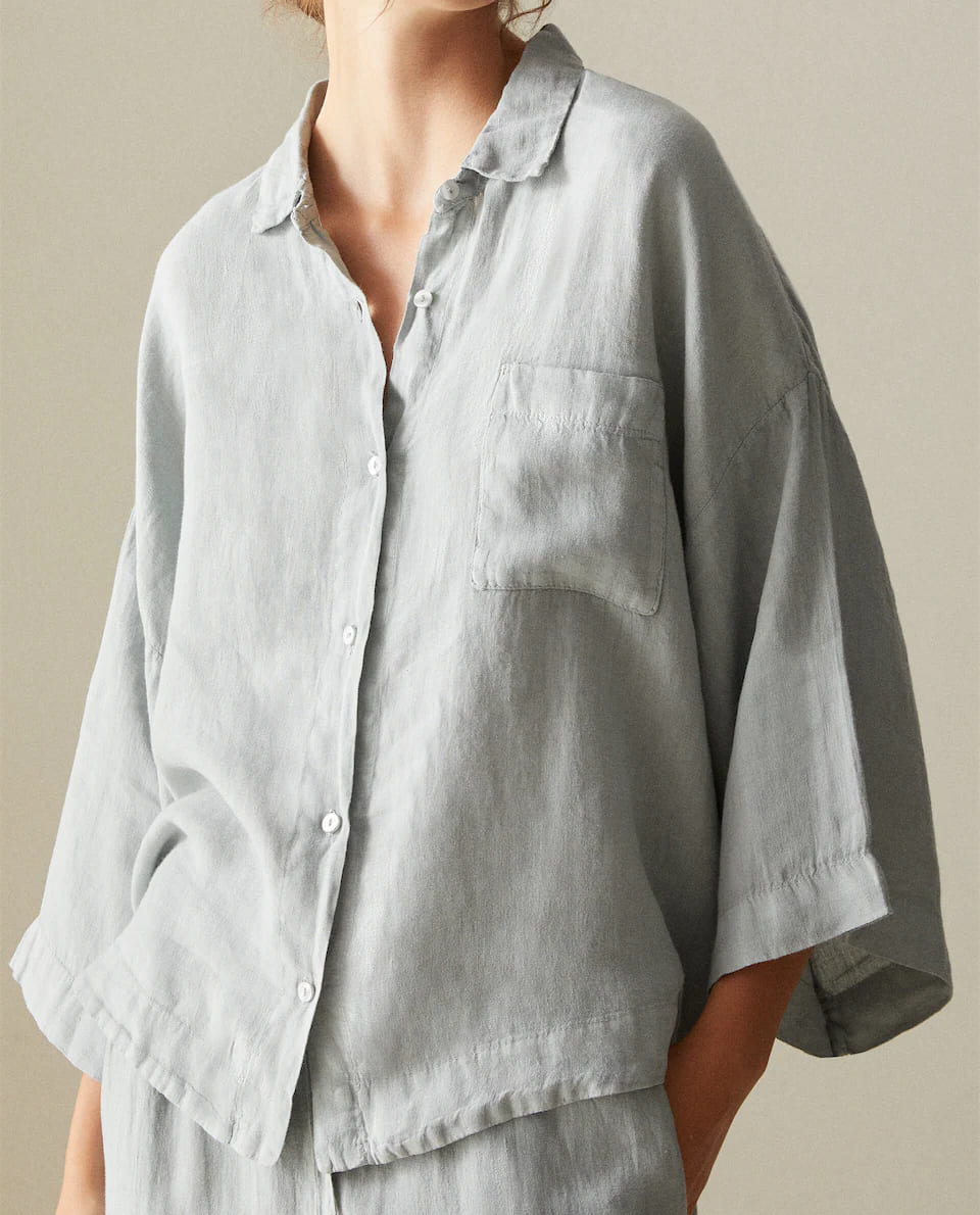 LONG SLEEVE LINEN SHIRT