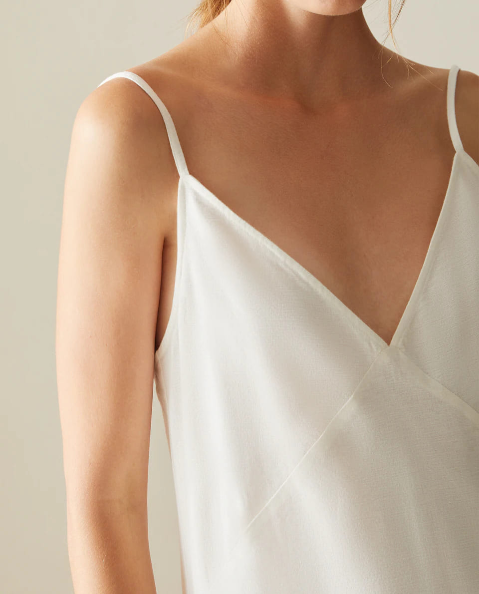 ZARA HOME NIGHTGOWN WITH STRAPS AND BUTTONS AT THE BACK