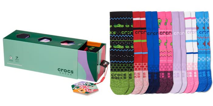 Crocs Socks Adult Holiday Gift Set
