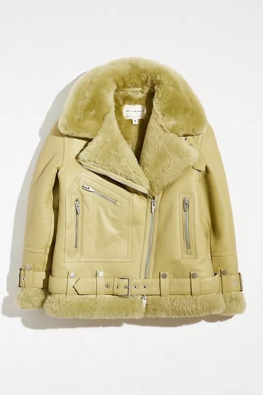 Almost out of stock: Urban Outfitters' on-trend biker style sheepskin ...