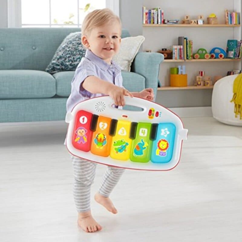 Fisher-Price Deluxe Kick 'n Play Piano Toy for Kids