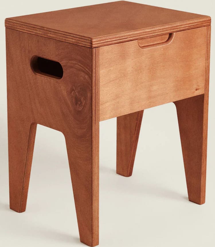 S T. Lazare Stool With Wood Top