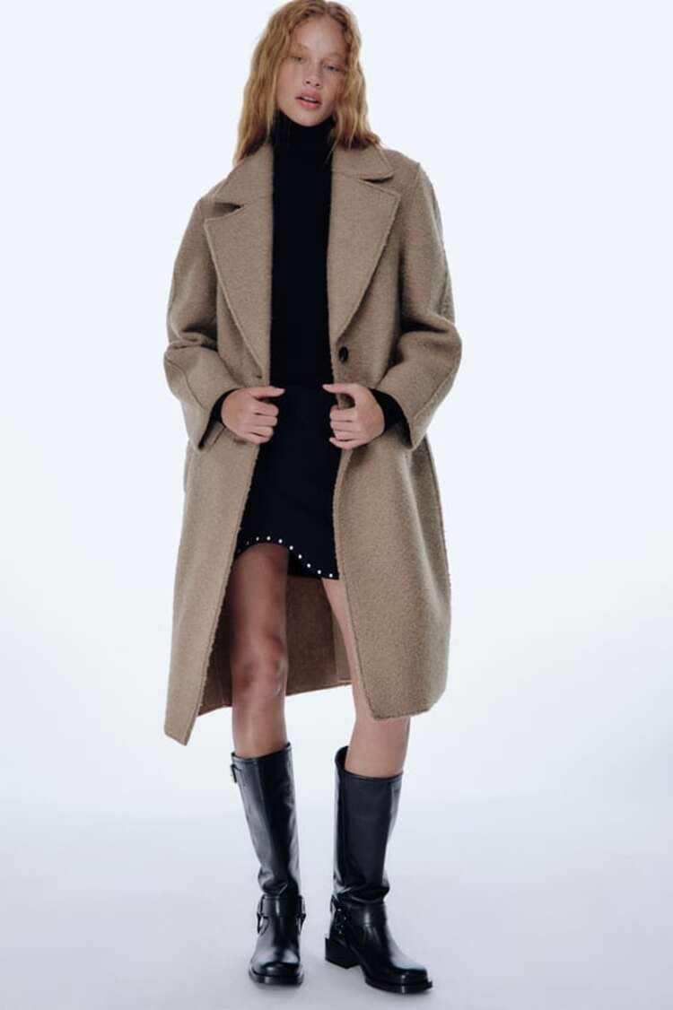 Zara Bouclé Coat 