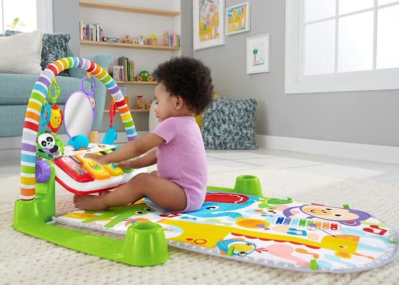 Amazon Fisher-Price Deluxe Kick 'n Play Piano Toy