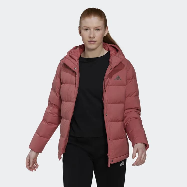 ADIDAS HELIONIC HOODED DOWN JACKET