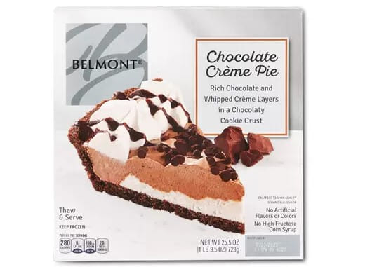 ALDI Chocolate Créme Pie or Whipped Cheesecake