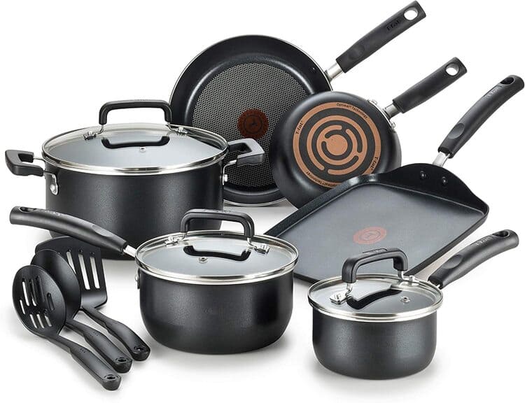 Amazon T-fal Signature Nonstick Dishwasher Safe Cookware Set