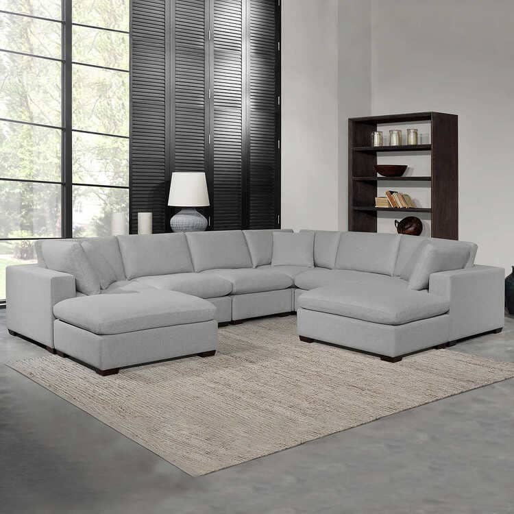 Costco Thomasville Lowell 8-piece Fabric Modular Sectional