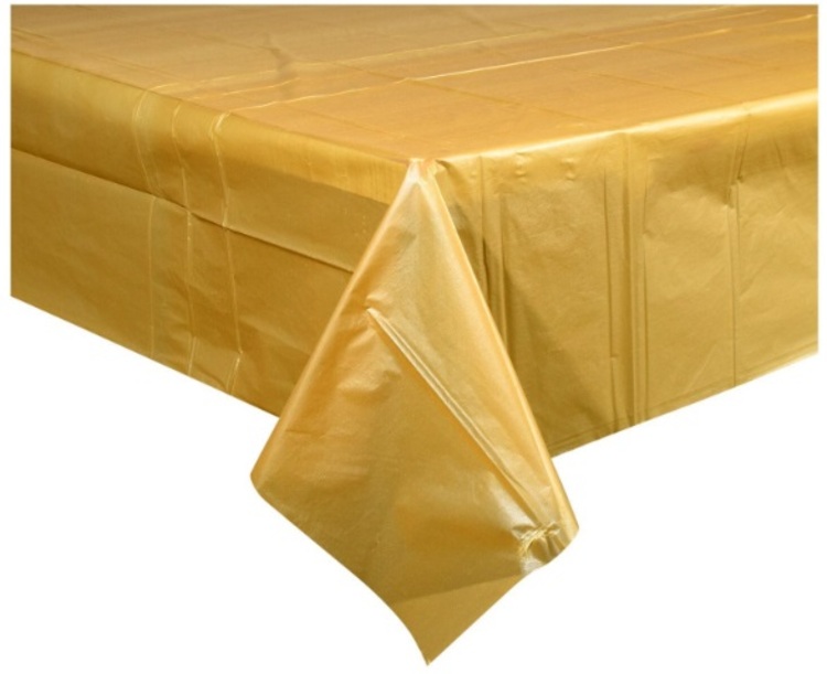 Dark Gold Plastic Table Covers