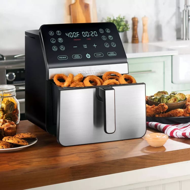 Target Gourmia 8-Quart Digital Air Fryer, with 12 One-Touch Functions & Guided Cooking - Stainless Steel