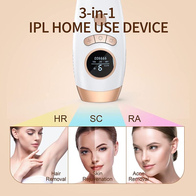 Amazon IPL Hair Removal for Women and Men Laser Permanent 3-in-1