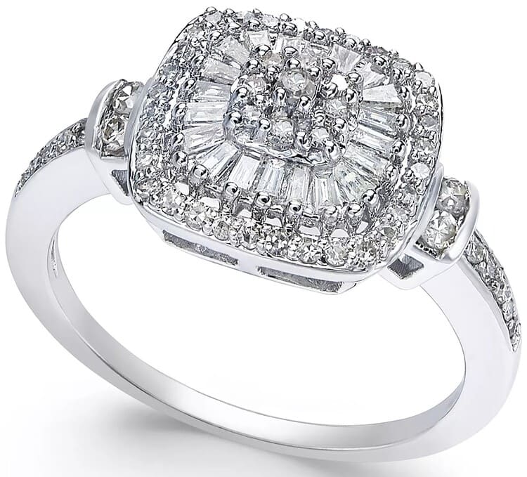 Macy's Diamond Vintage-Inspired Ring