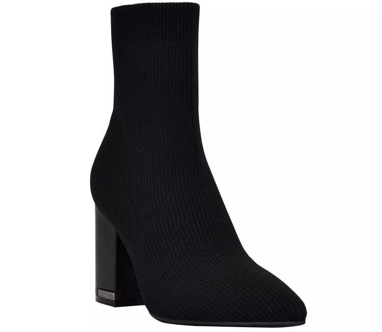 Macy's Women's Mirela Pointy Toe Slip-On Sock Dress Booties