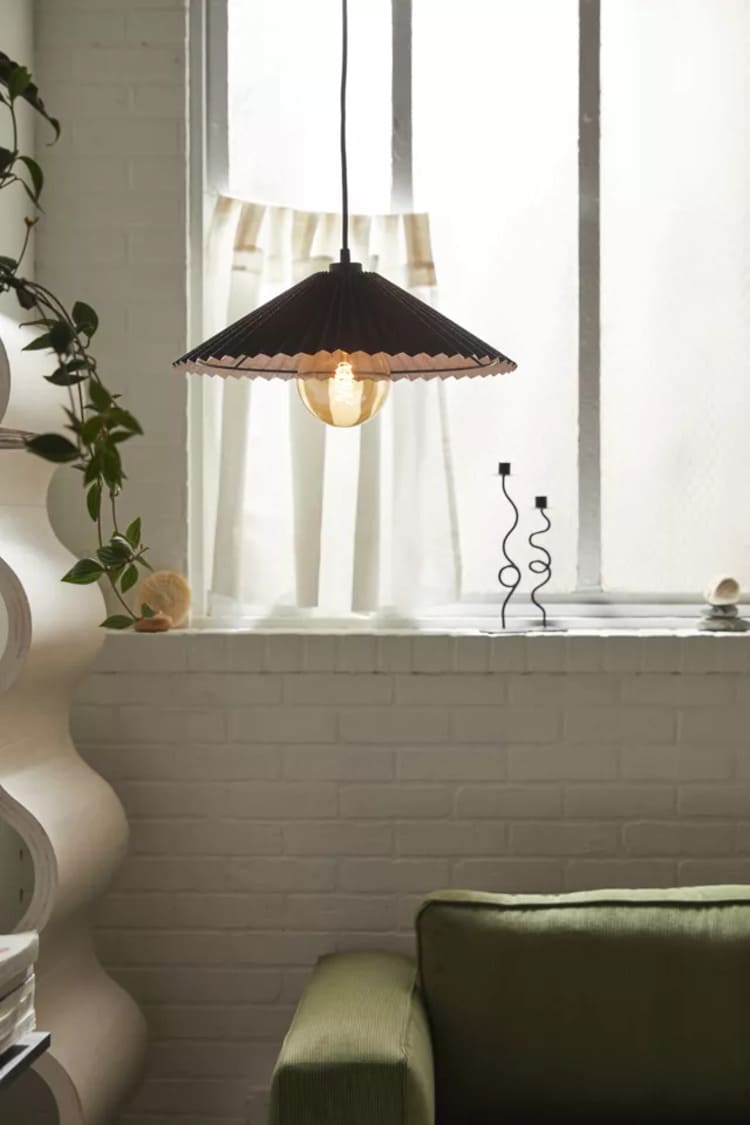 Urban Outfitters Delfina Pleated Pendant Light
