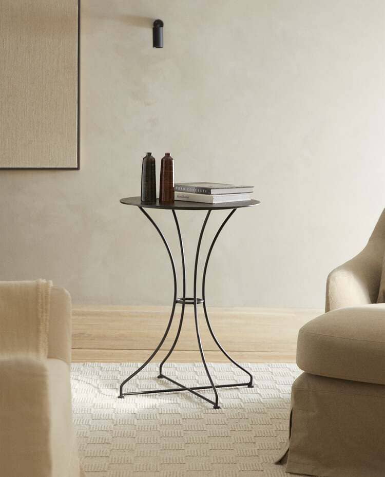 METAL SIDE TABLE