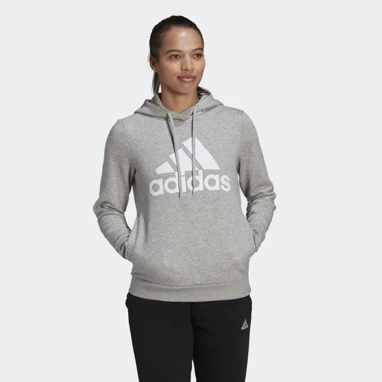 ADIDAS LOUNGEWEAR ESSENTIALS LOGO FLEECE HOODIE