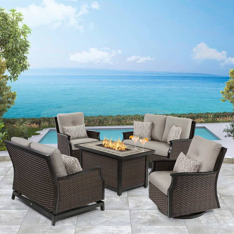 Agio Conway 5-piece Fire Deep Seating Set from Costco