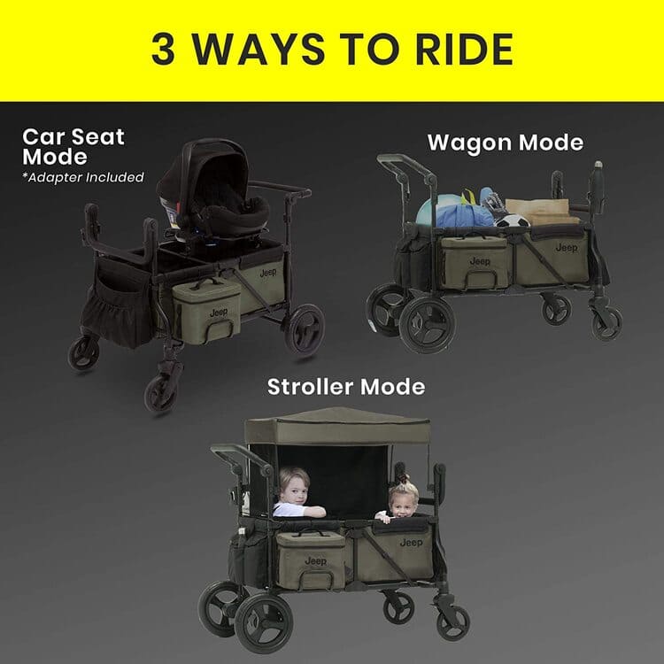 Amazon Jeep Deluxe Wrangler Stroller Wagon by Delta Children