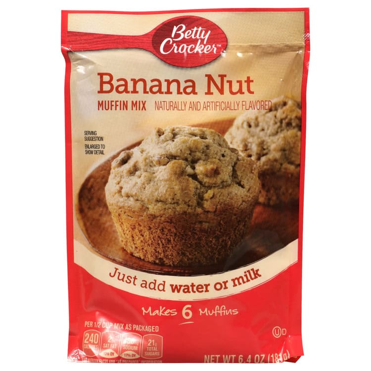 Dollar Tree Betty Crocker Banana Nut Muffin Mix