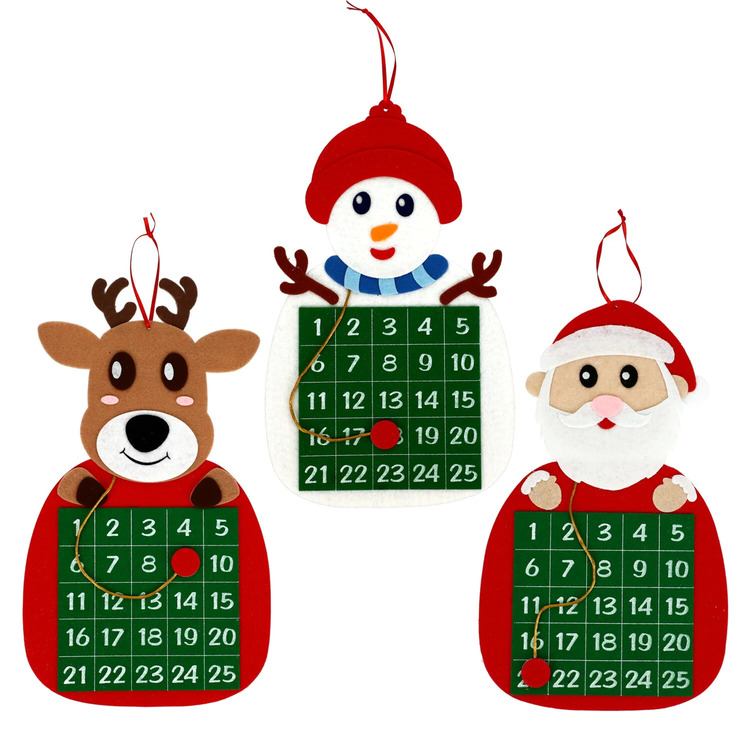 Dollar Tree Christmas House Holiday Themed Felt Advent Calendars
