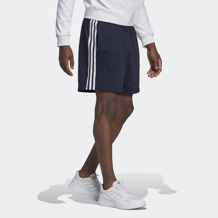 ESSENTIALS FRENCH TERRY 3-STRIPES SHORTS