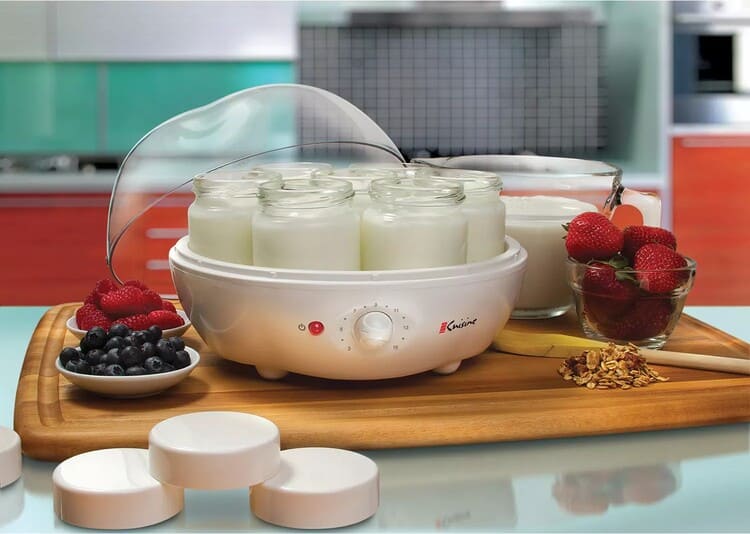 Euro Cuisine Automatic Yogurt Maker - with Extra Jars and Yogurt Starter